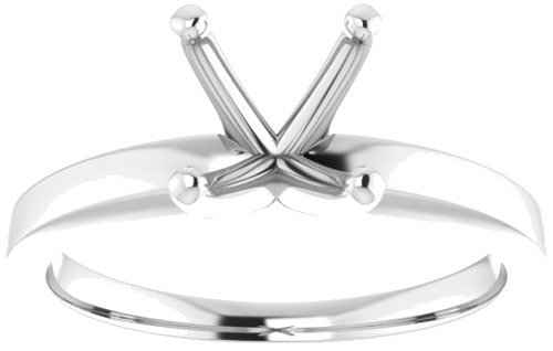 Sužadėtuvių Žiedas „Solitaire“ 585 Baltojo Aukso Round 7.4mm (3)