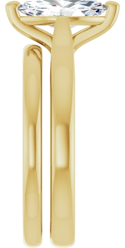 Sužadėtuvių Žiedas 10k yellow gold Marquise 10mm x 5mm (9)