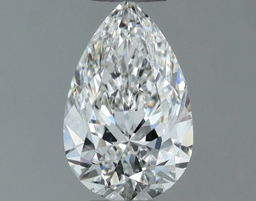 0.6 carat F-VS2 Natūralus Pear Deimantas (1)