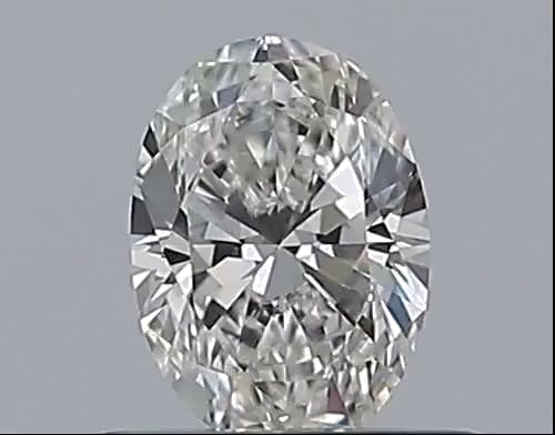 0.43 carat F-VVS1 Natūralus Oval Deimantas (1)