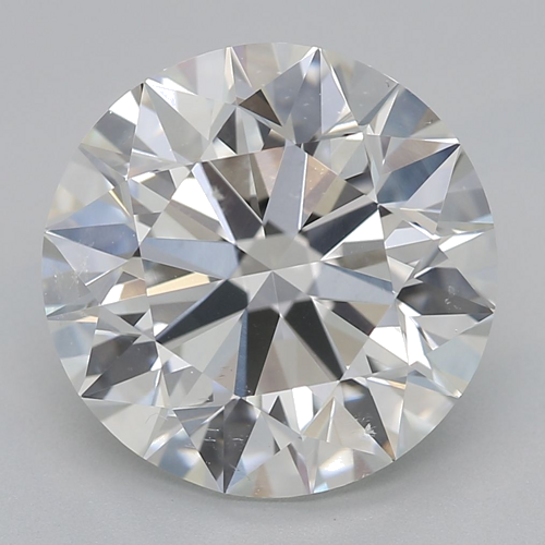 3.43 carat I-SI1 Excellent cut Natūralus Round Deimantas (1)