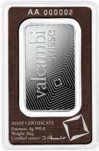 50 g Silver bar 999 Valcambi (2)