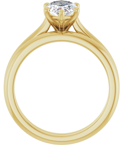 14K Yellow 12x6 mm Marquise Solitaire Engagement Ring Mounting (7)