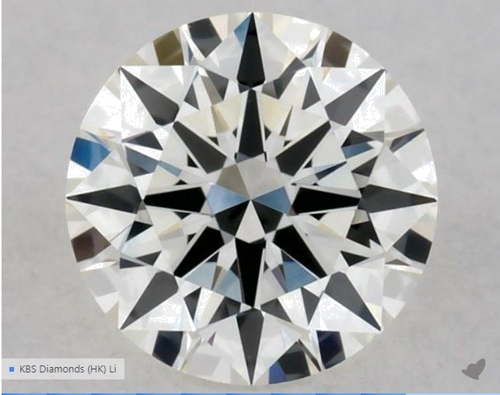 0.32 carat J-VS1 Excellent cut Natūralus Round Deimantas (1)