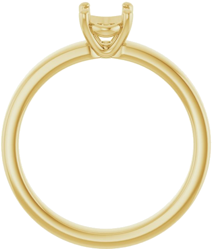 Sužadėtuvių Žiedas „Solitaire“ 585 Geltonojo Aukso Oval 7mm x 5mm (2)