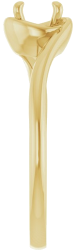 Sužadėtuvių Žiedas „Solitaire“ 14k yellow gold Round 5.2mm (4)