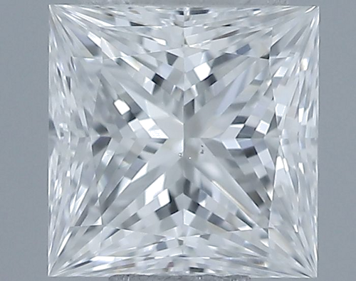 0.5 carat E-VS2 Natūralus Princess Deimantas (1)