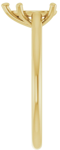 Sužadėtuvių Žiedas „Accented Infinity-Inspired“ 14k yellow gold Pear 9mm x 6mm (4)