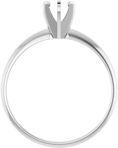 Sužadėtuvių Žiedas „Claw-Prong Solitaire“ 14k white gold Round 4.4mm (2)