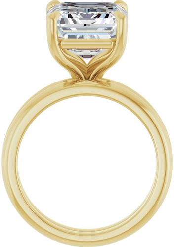 Sužadėtuvių Žiedas „Claw-Prong“ 14k yellow gold Emerald 12mm x 10mm (7)