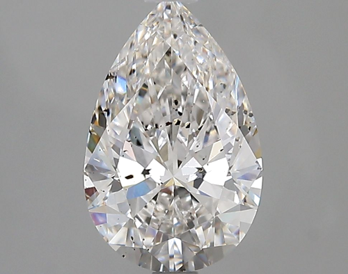 2.01 carat F-SI2 Natūralus Pear Deimantas (1)