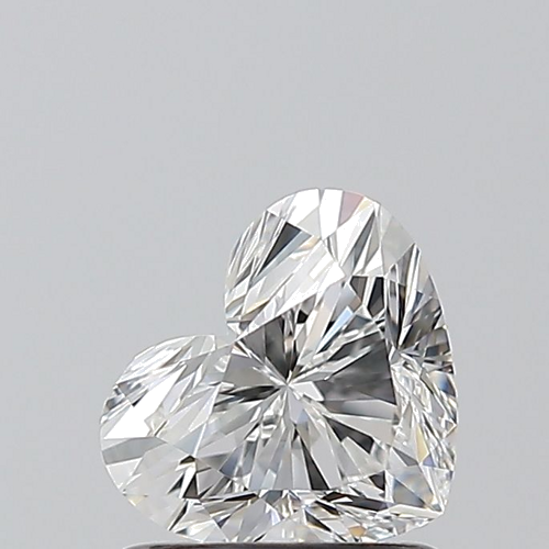 0.9 carat F-VVS1 Natūralus Heart Deimantas (1)