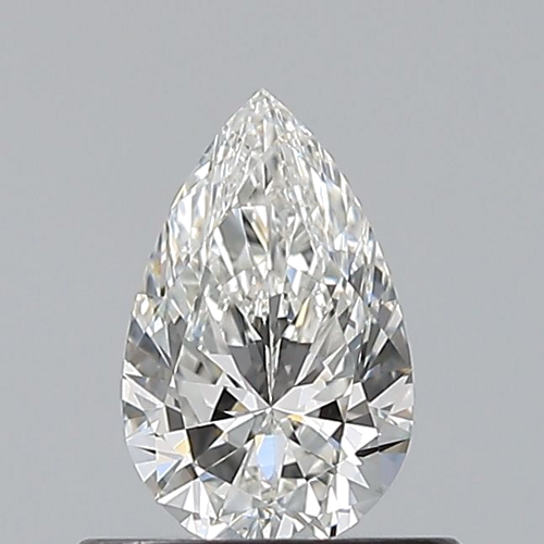 0.5 carat G-VVS2 Natūralus Pear Deimantas (1)