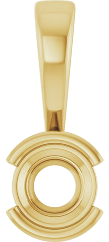 14K Yellow 4.8 mm Round Pendant Mounting (1)