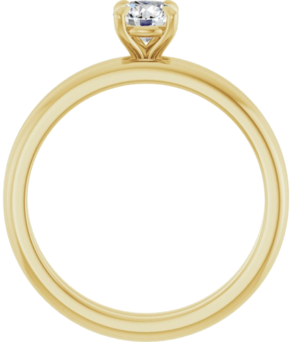 Sužadėtuvių Žiedas „Claw-Prong“ 14k yellow gold Round 4.8mm (7)