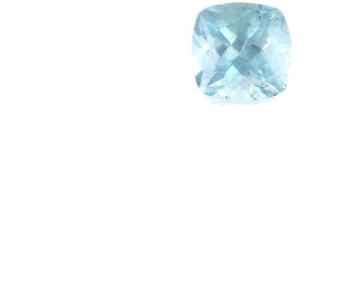 0.65 carat BLUE Cushion Aquamarine (1)