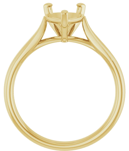 Sužadėtuvių Žiedas „Solitaire“ 585 Geltonojo Aukso Pear Shape 10mm x 7mm (2)