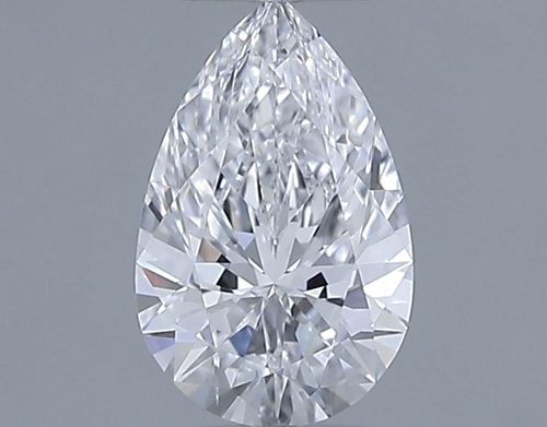 0.58 carat D-VVS1 Natūralus Pear Deimantas (1)