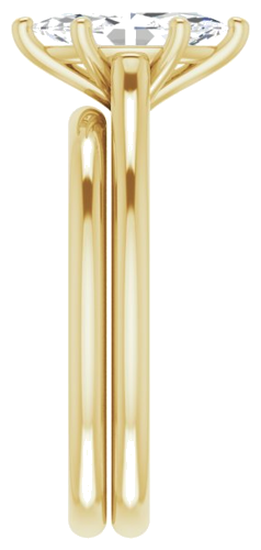 Sužadėtuvių Žiedas „Solitaire“ 585 Geltonojo Aukso Marquise 10mm x 5mm (9)