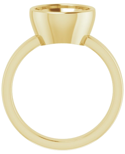 Sužadėtuvių Žiedas „Bezel-Set Solitaire“ 14k yellow gold Round 9.4mm (2)