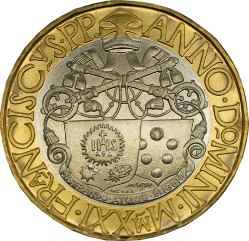 2021 Ватикан Набор монет евро BU с монетой 5 евро (5)