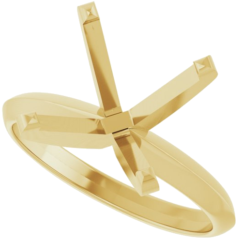 Sužadėtuvių Žiedas „Solitaire“ 14k yellow gold Round 11.2mm (4)