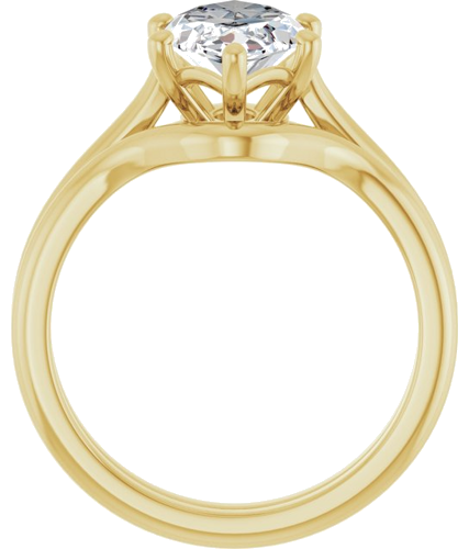 Sužadėtuvių Žiedas 14k yellow gold Marquise 14mm x 7mm (7)