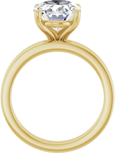 Sužadėtuvių Žiedas „Solitaire“ 14k yellow gold Oval 11mm x 9mm (7)