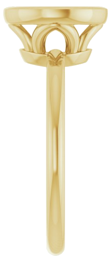 Sužadėtuvių Žiedas „Bezel-Set“ 14k yellow gold Round 8.8mm (4)