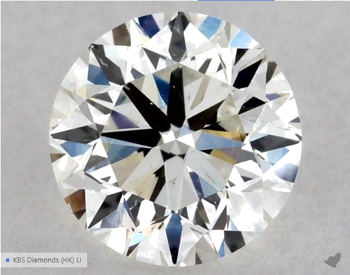 0.5 carat I-SI1 Very Good cut Natūralus Round Deimantas (1)