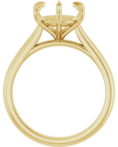 Sužadėtuvių Žiedas „Claw-Prong“ 14k yellow gold Oval 11mm x 9mm (2)
