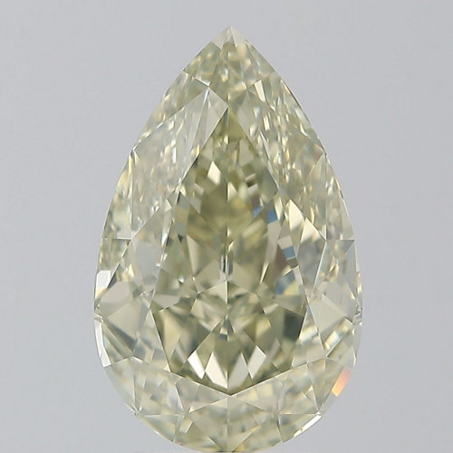 4.03 carat Fancy Yellow-VS2 Natūralus Pear Deimantas (1)