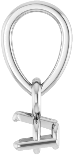 Pakabukas „Round 3-Prong“ 14k white gold Round 2.5mm (3)