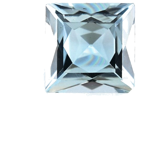 0.53 carat BLUE Princess Aquamarine (1)