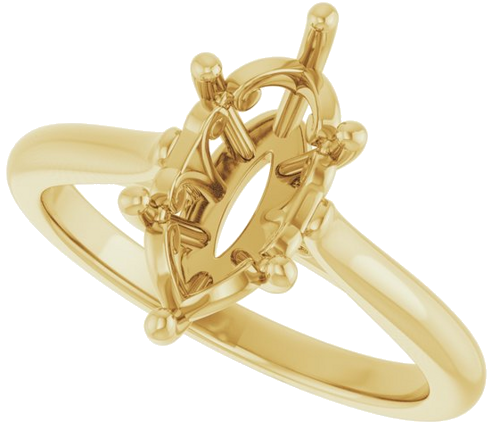 Sužadėtuvių Žiedas „Solitaire“ 14k yellow gold Marquise 12mm x 6mm (5)