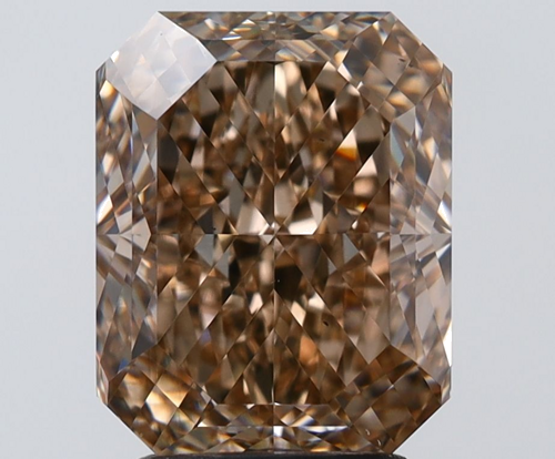 3.63 carat Fancy Yellowish Brown-VS2 Natūralus Radiant Deimantas (1)