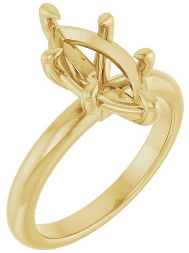Sužadėtuvių Žiedas „Claw-Prong“ 14k yellow gold Marquise 13mm x 6.5mm (1)