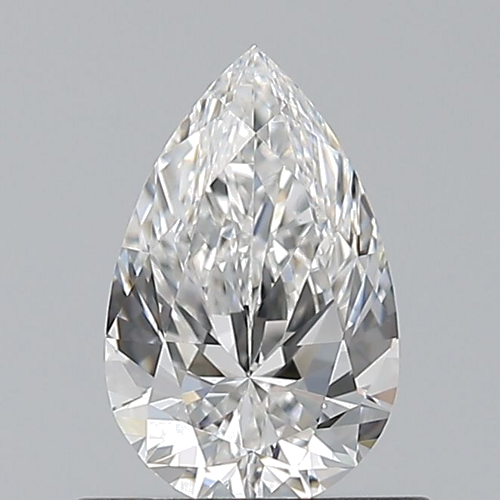 0.63 carat F-VVS2 Natūralus Pear Deimantas (1)