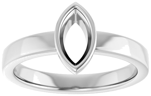 Sužadėtuvių Žiedas „Solitaire“ 925 Sidabro Marquise 8mm x 4mm (3)