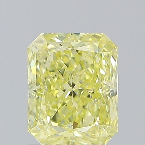 1.23 carat Fancy Intense Yellow-SI2 Natūralus Radiant Deimantas (1)