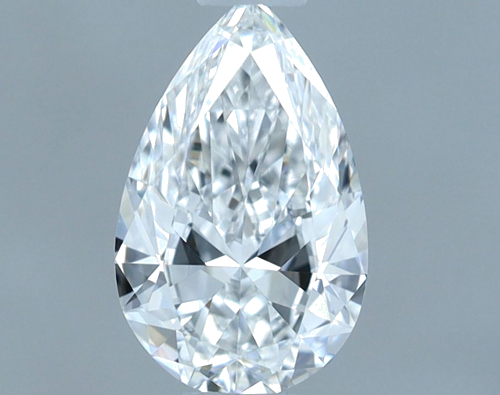 0.5 carat E-VVS2 Natūralus Pear Deimantas (1)