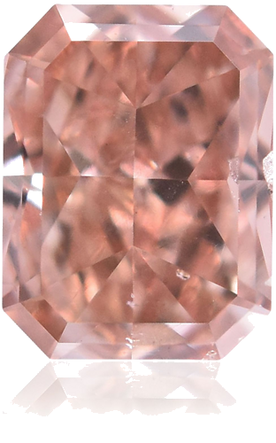 0.4 carat Fancy Orangey Pink-SI2 Natūralus Radiant Deimantas (1)