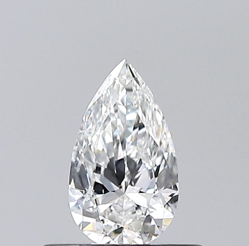 0.4 carat F-SI2 Natūralus Pear Deimantas (1)