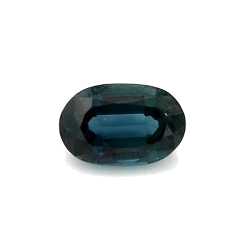0.97 carat BLUE BRILLIANTSTEP cut Oval Safyras (1)