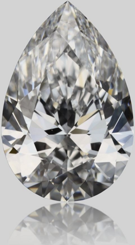 0.52 carat D-VVS1 Natūralus Pear Deimantas (1)
