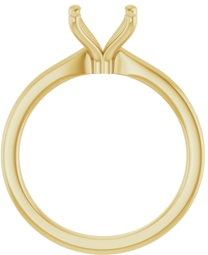 Sužadėtuvių Žiedas 14k yellow gold Round 7.4mm (2)