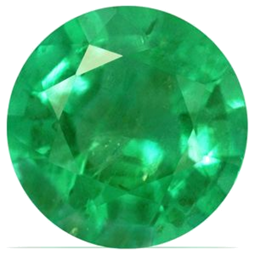 0.55 carat GREEN Round Smaragdas (1)
