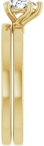 Sužadėtuvių Žiedas „Solitaire“ 14k yellow gold Pear 6mm x 4mm (9)