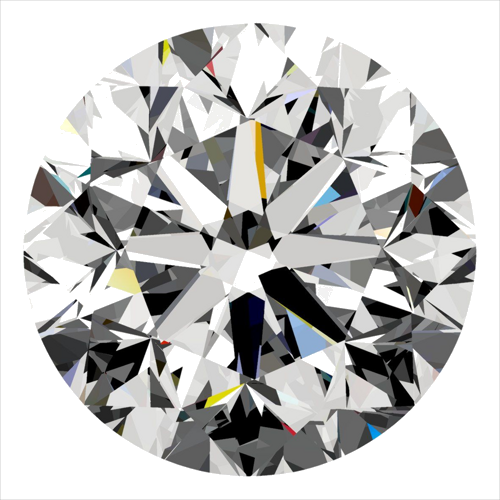 0.3 carat H-SI1 GD cut Natūralus Round Deimantas (1)