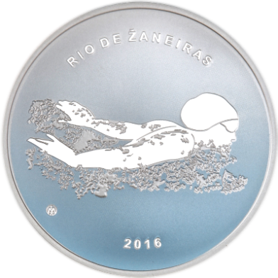 2016 Rio De Janeiro olimpic game Lithuania 20 euro silver coin (1)